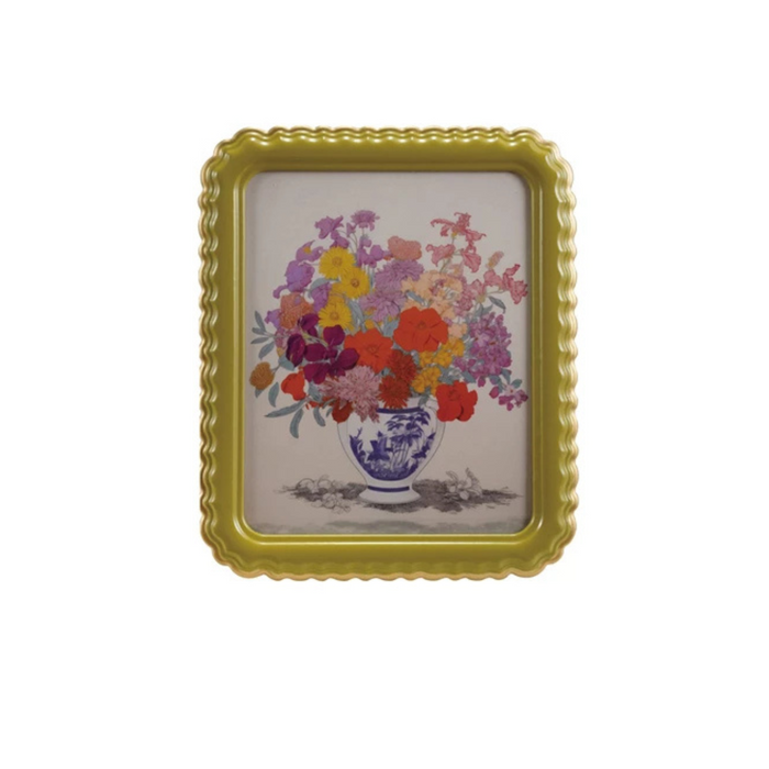 Scalloped Photo Frame with Gold Edge - Madison's Niche