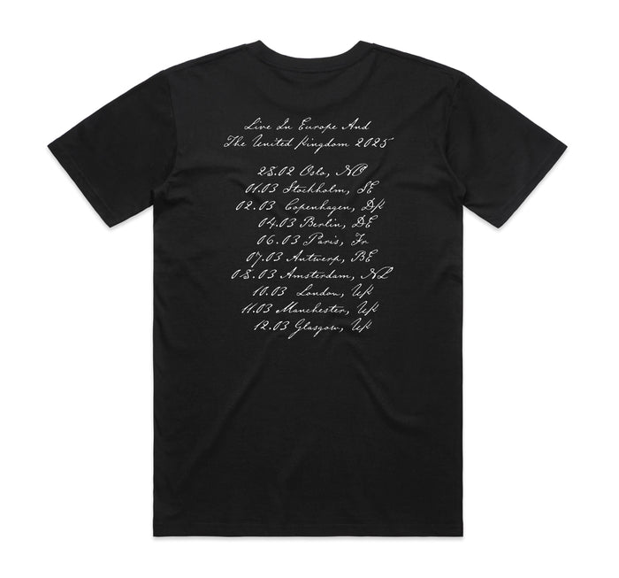 Sharon Van Etten & The Attachment Theory Black Tour T-Shirt - Bingo Merch
