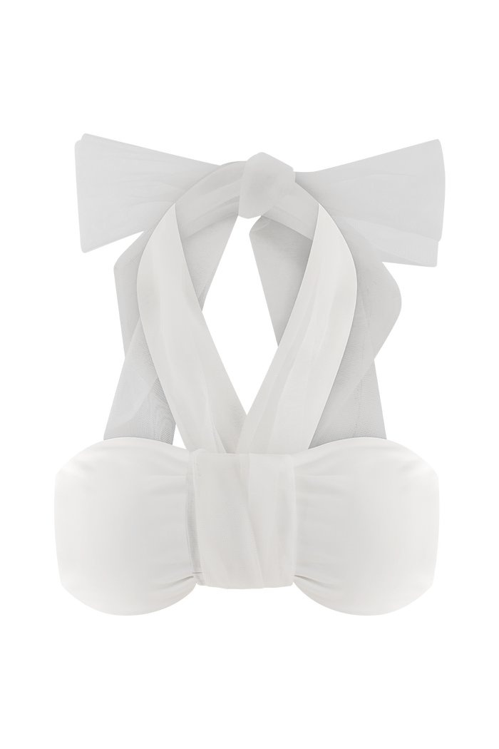 Sheryl Bow Bikini Top - Ivory