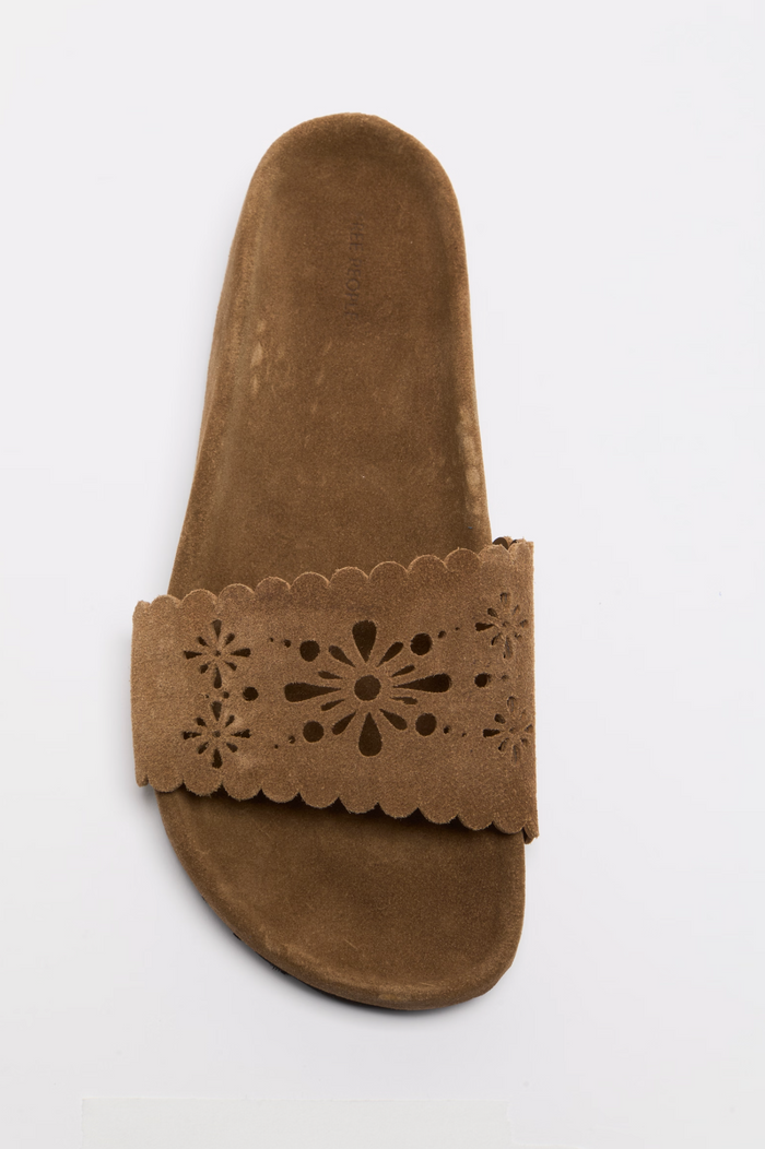 Shore Cut Out Sandal - Light Toffee Suede