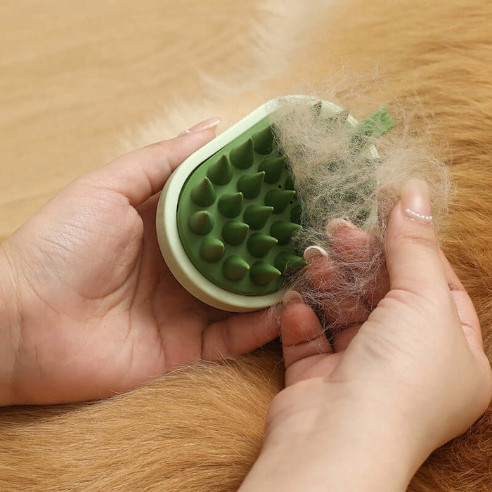 Silicone Pet Bath Brush for Dogs & Cats | Shampoo & Massage