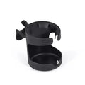 Black cup holder on a white background