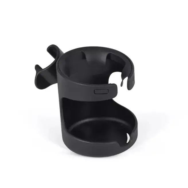 Black cup holder on a white background