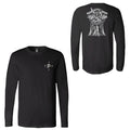 Skeleton Witch Black Longsleeve T-Shirt - Bingo Merch