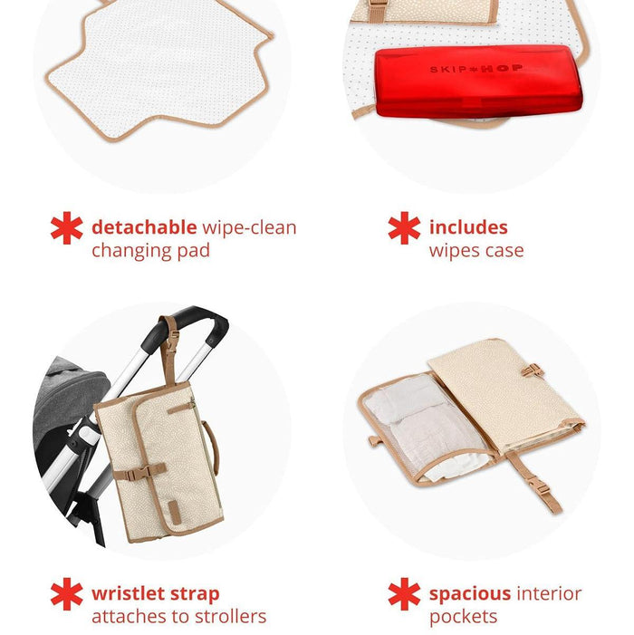 Skip Hop - Pronto Signature Changing Station - Beige Swirl Dot
