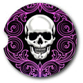 Skull Car Coasters -Set of 2 - - Schoppix Gifts