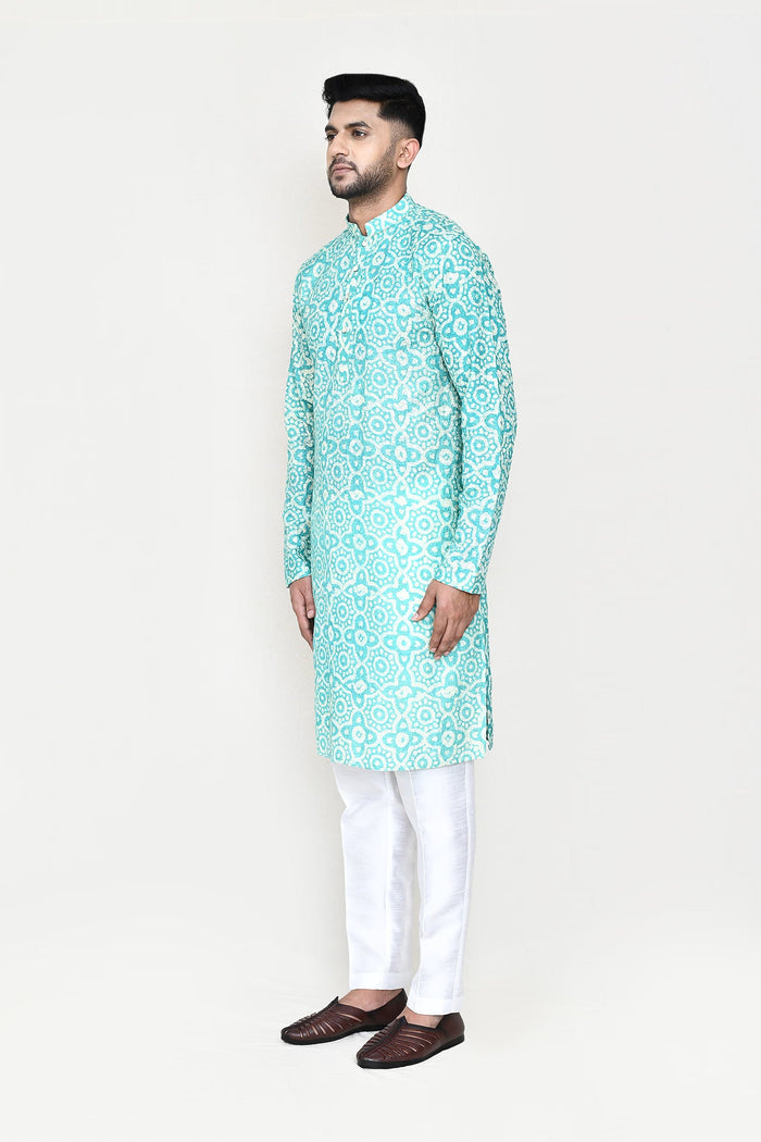 Sky Blue Royan Kurta Set