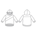 slant seam hoodie : 93