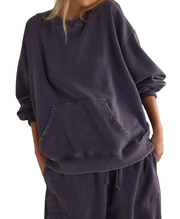Slow it Down Pullover in Peacoat - Madison's Niche