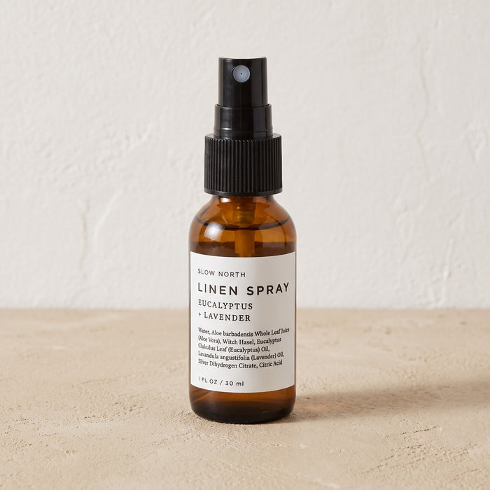 Slow North Linen Spray, Eucalyptus + Lavender 1 oz
