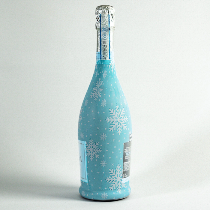 Snowflakes Prosecco Bottle Wrap