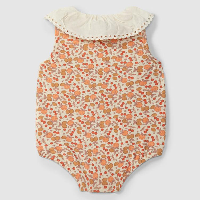 Snug - Collared Bubble Romper - Blossom-Footies + Rompers (Fashion)-0-3M (1M)-Posh Baby