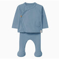 Snug - Organic Cotton Ribbed Set - Sky-Sets-Newborn (0M)-Posh Baby