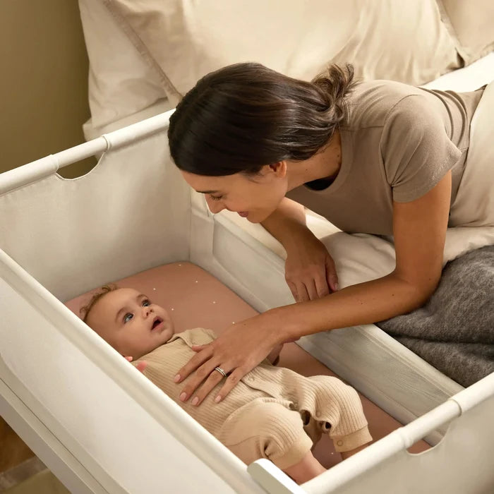 Snuz - SnuzPod5 Bedside Bassinet - Cashmere-Bassinets + Cradles-No - Just the Bassinet-Posh Baby