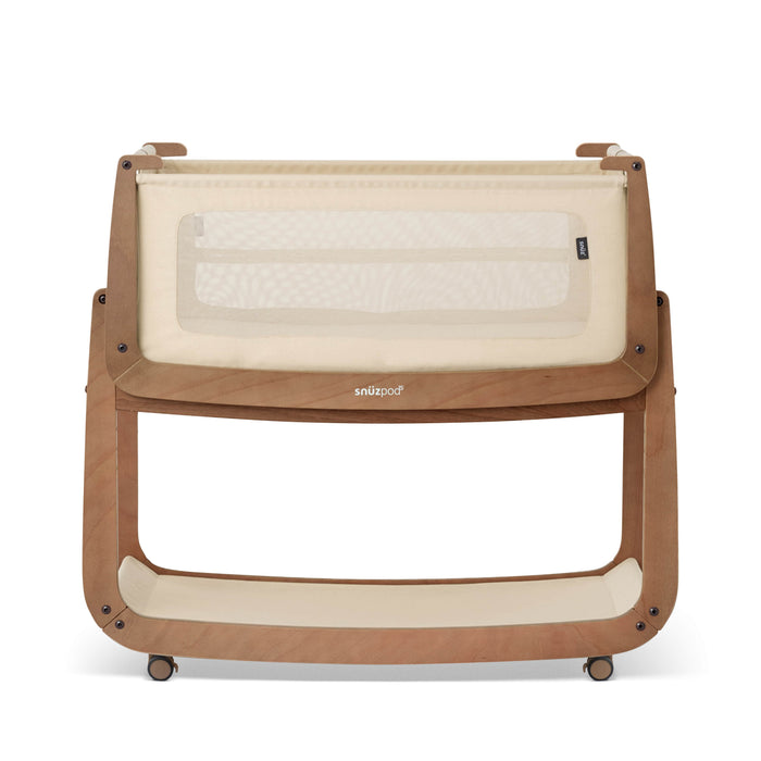 Snuz - SnuzPod5 Bedside Bassinet - Walnut-Bassinets + Cradles-No - Just the Bassinet-Posh Baby