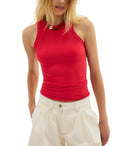 So Soft Seamless Modal Tank in Atlas Red - Madison's Niche