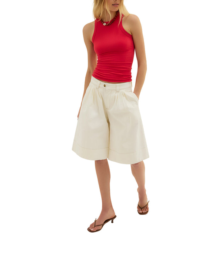 So Soft Seamless Modal Tank in Atlas Red - Madison's Niche