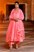 <img> Soft Pink Uppada Silk Anarkali Set