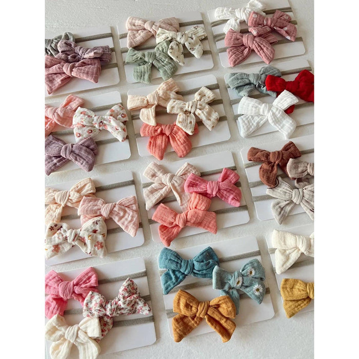 SpearmintLOVE - 3-Pack Nylon Bows - Charlotte