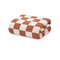 SpearmintLOVE - Phufy® Bliss Checkerboard Blanket - Nutmeg