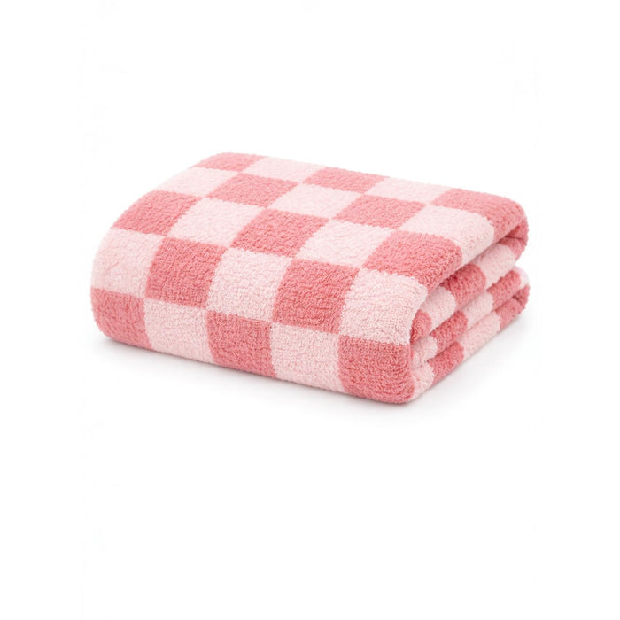 SpearmintLOVE - Phufy® Bliss Checkerboard Blanket - Strawberry