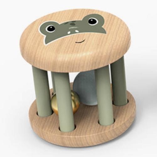 Speedy Monkey - Roller Rattles-Rattles + Teething Toys-Frog-Posh Baby