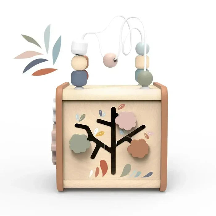 Speedy Monkey - Wooden 5 in 1 Activity Cube-Interactive-Posh Baby