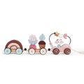 Speedy Monkey (Moulin Roty) - Wooden Pull Along Activity Train-Interactive-Posh Baby
