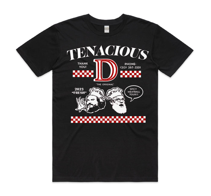 Spicy Meatball Tour 2023 T-Shirt Large - Bingo Merch