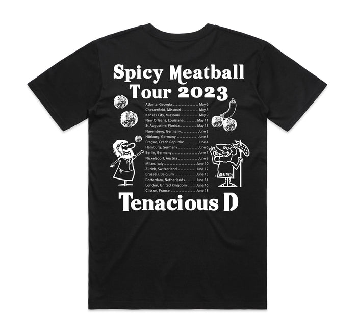 Spicy Meatball Tour 2023 T-Shirt Large - Bingo Merch