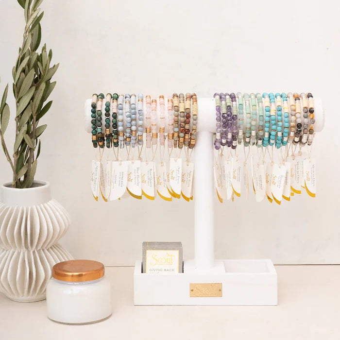 Stacking Bracelet- Aqua Terra - Madison's Niche