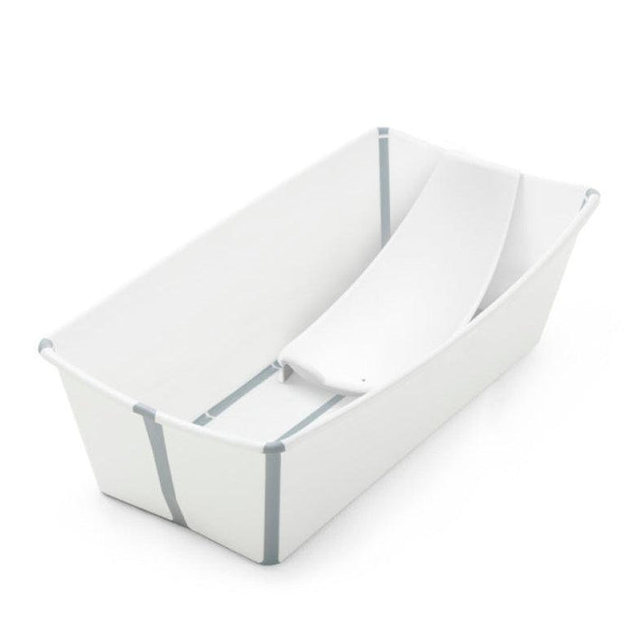 Stokke - Flexi Bath XL Tub & Newborn Support Bundle - White-Bath Tubs-Posh Baby