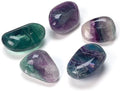 Stone: Fluorite Tumbled and Hole Drilled. Wax Cord Included