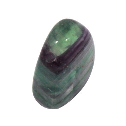 Stone: Fluorite Tumbled and Hole Drilled. Wax Cord Included