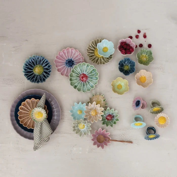 Stoneware Flower Bowl - Madison's Niche