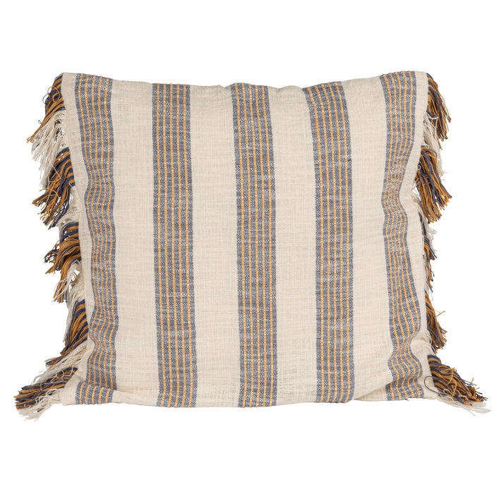 Striped Fringe Pillow - Madison's Niche