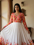 Sunset Floral Bodice Gown