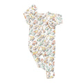 Sweet Bamboo - Convertible Two Way Zipper Romper - Busy Building-Footies + Rompers (Basic)-Newborn-Posh Baby