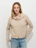 Taylor Cardigan in Cotton Cashmere - Vellum