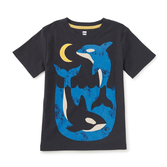 Tea - Graphic Short Sleeve Tee - Miro's Orcas-Short Sleeves-3-6M-Posh Baby