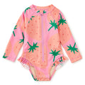 Tea - Long Sleeve Rash Guard Swimsuit - Strawberries-Swim-3-6M-Posh Baby