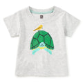 Tea - Short Sleeve Cotton Tee - Turtle Time-Short Sleeves-3-6M-Posh Baby