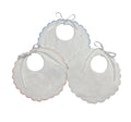 Terry Scallop Baby Bib Monogram