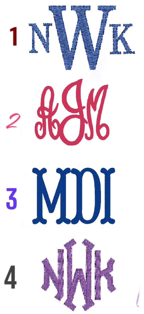 Terry Scallop Baby Bib Monogram