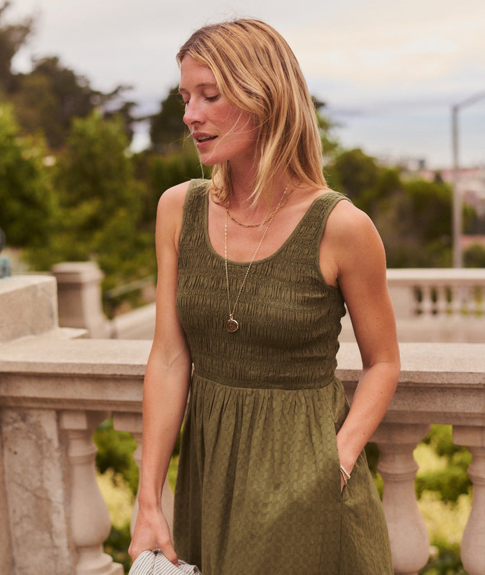 Tessa Midi Dress - Olive