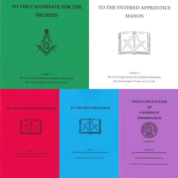 Texas Lodge System of Candidate Information Books