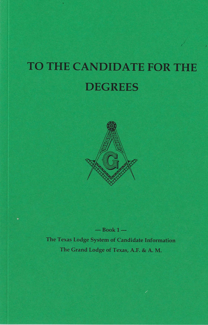 Texas Lodge System of Candidate Information Books