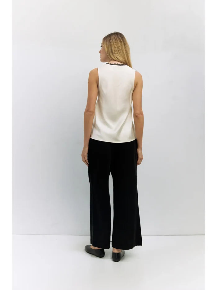 The Aurora Top in Cream - Madison's Niche