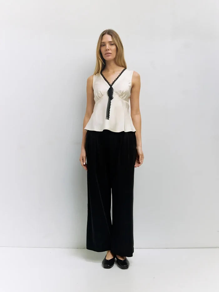 The Aurora Top in Cream - Madison's Niche