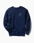 The Heart: Upstate & Chill Crewneck - True Navy / Blue